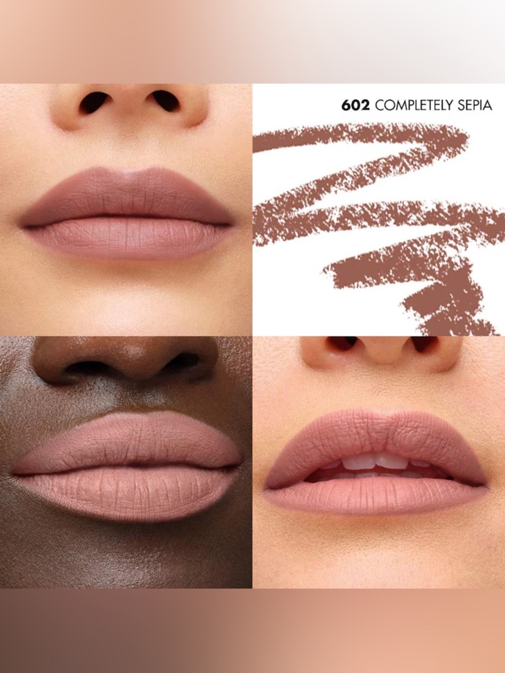MAKE UP FOR EVER Artist Color Pencil Long-Lasting Lip Liner 602 Completely Sepia - Picture 2 of 2